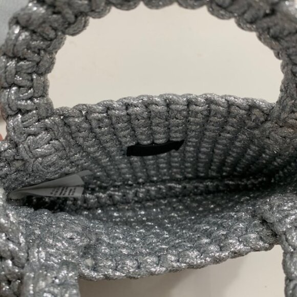 J. Crew Cadiz Macrame Crossbody Phone Bag - Two Bags Gold and Silver - Picture 5 of 7